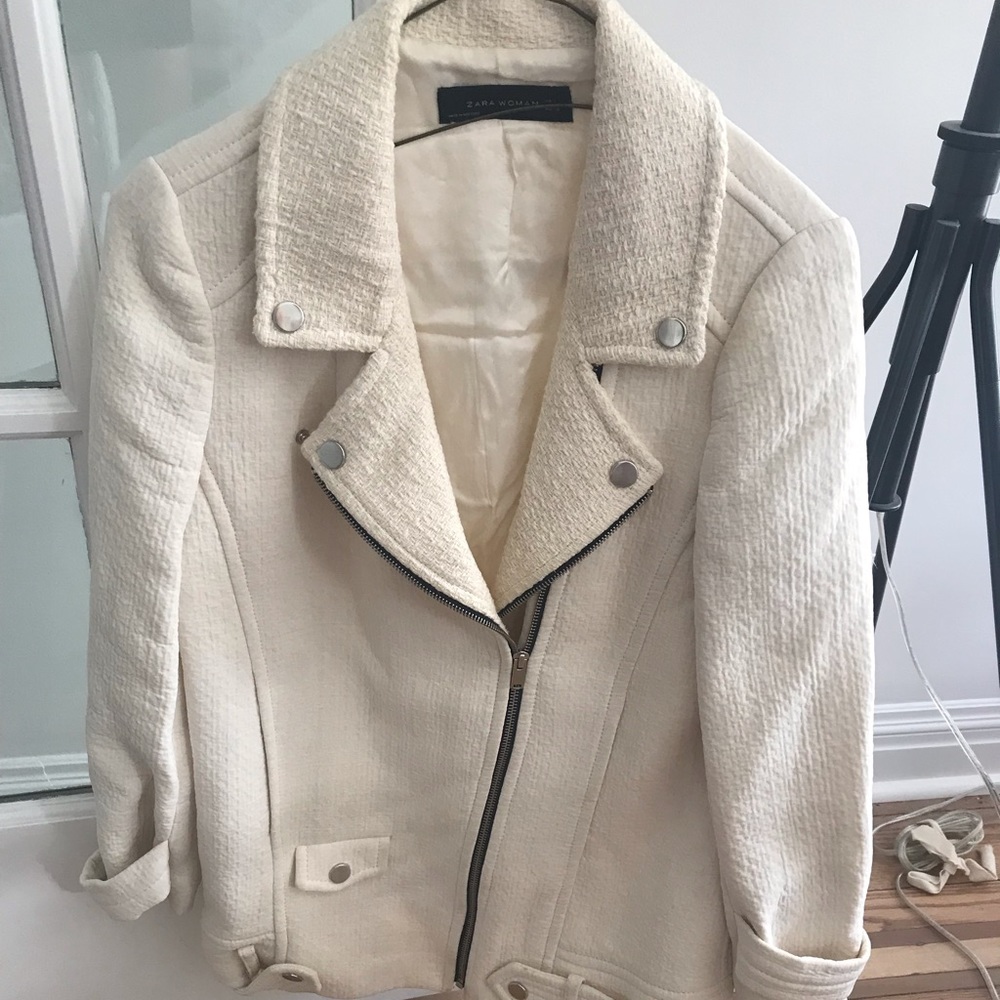 Zara off white jacket